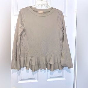 Altar’d State tan bell sleeve top. Size M
